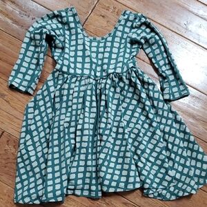 Alice + Ames Green Square Ballet Dress
